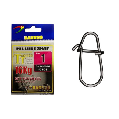 CLIP BARROS PFL LURE SNAP Nº1 10UND