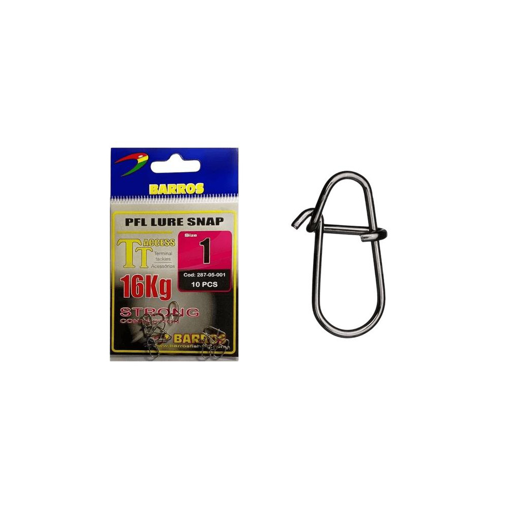 CLIP BARROS PFL LURE SNAP Nº2 10UND