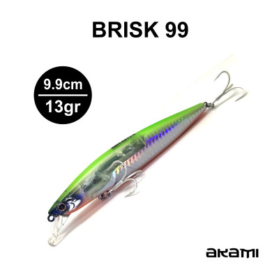 MUESTRA AKAMI BRISK - 99 9 9 CM / 13 GR CHARTREUSE
