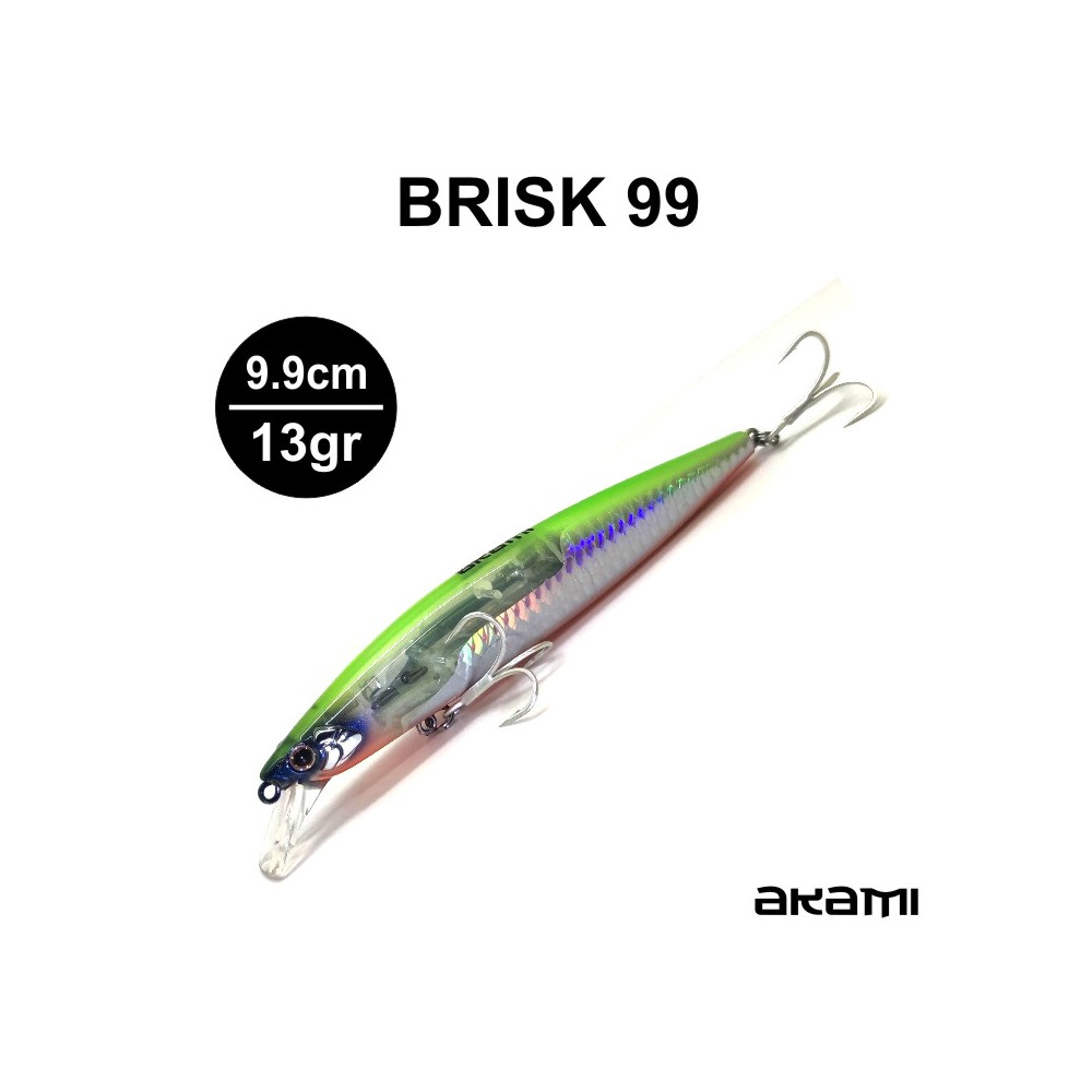 MUESTRA AKAMI BRISK - 99 9 9 CM / 13 GR CHARTREUSE