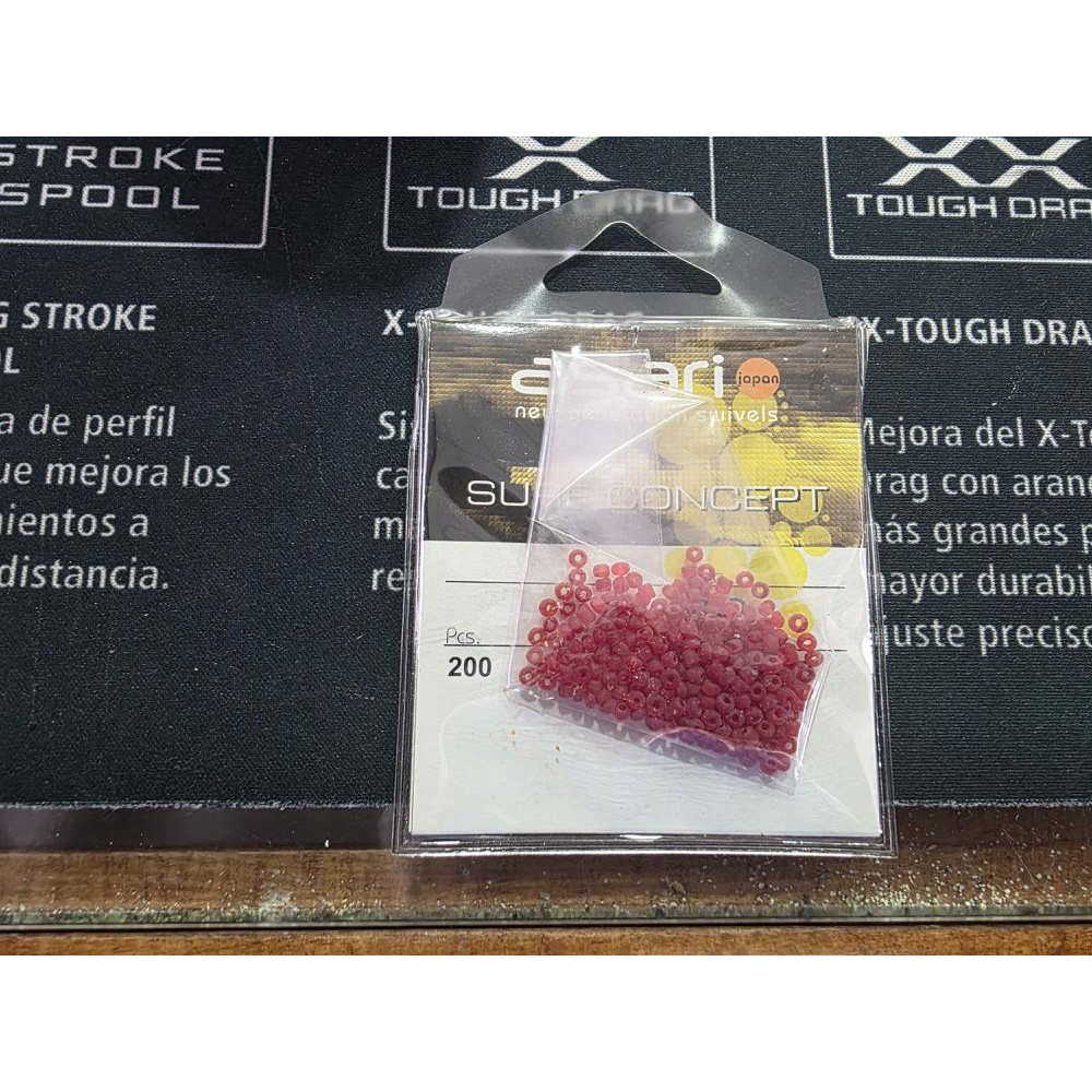 MICROPERLAS ROJAS ASARI 200PCS