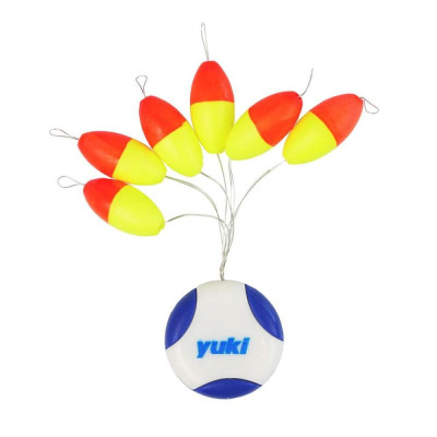 PERLA FLOTANTE YUKI SIZE L18 YELLOW/RED