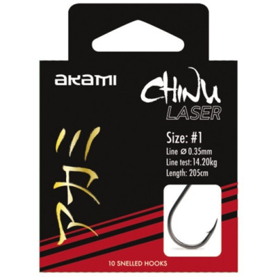 ANZUELO MONTADO AKAMI CHINU LASER Nº2 10PZ