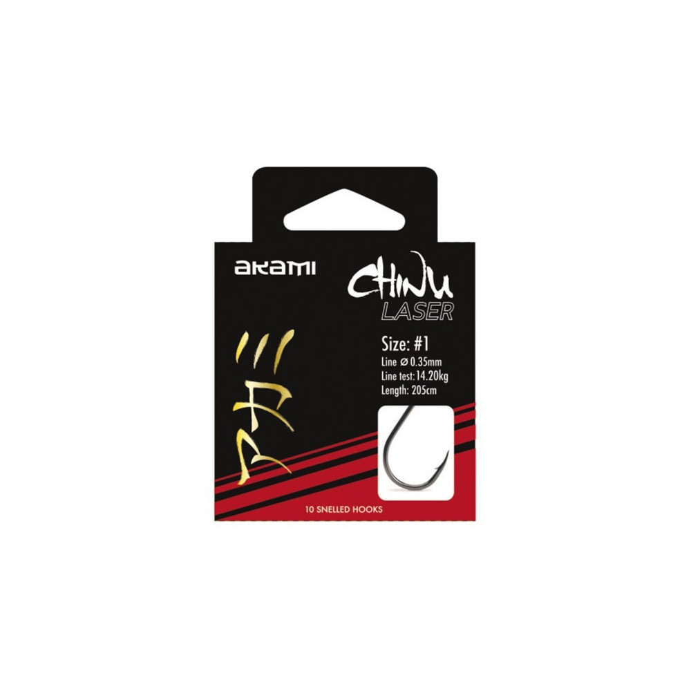 ANZUELO MONTADO AKAMI CHINU LASER Nº1 10PZ