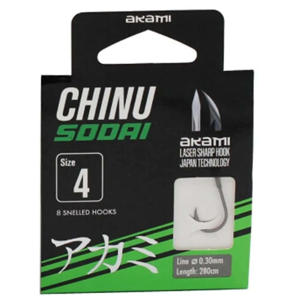 ANZUELO EMPATILLADO AKAMI CHINU SUDAI Nº10 8PZ