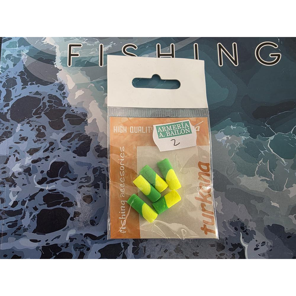 FOAM AMARILLO/VERDE 15MM 5UND