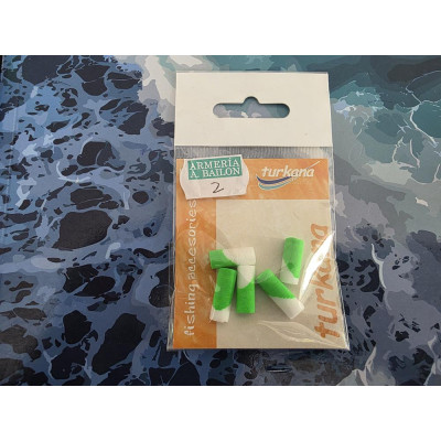 FOAM VERDE/BLANCO 15MM-5 UND