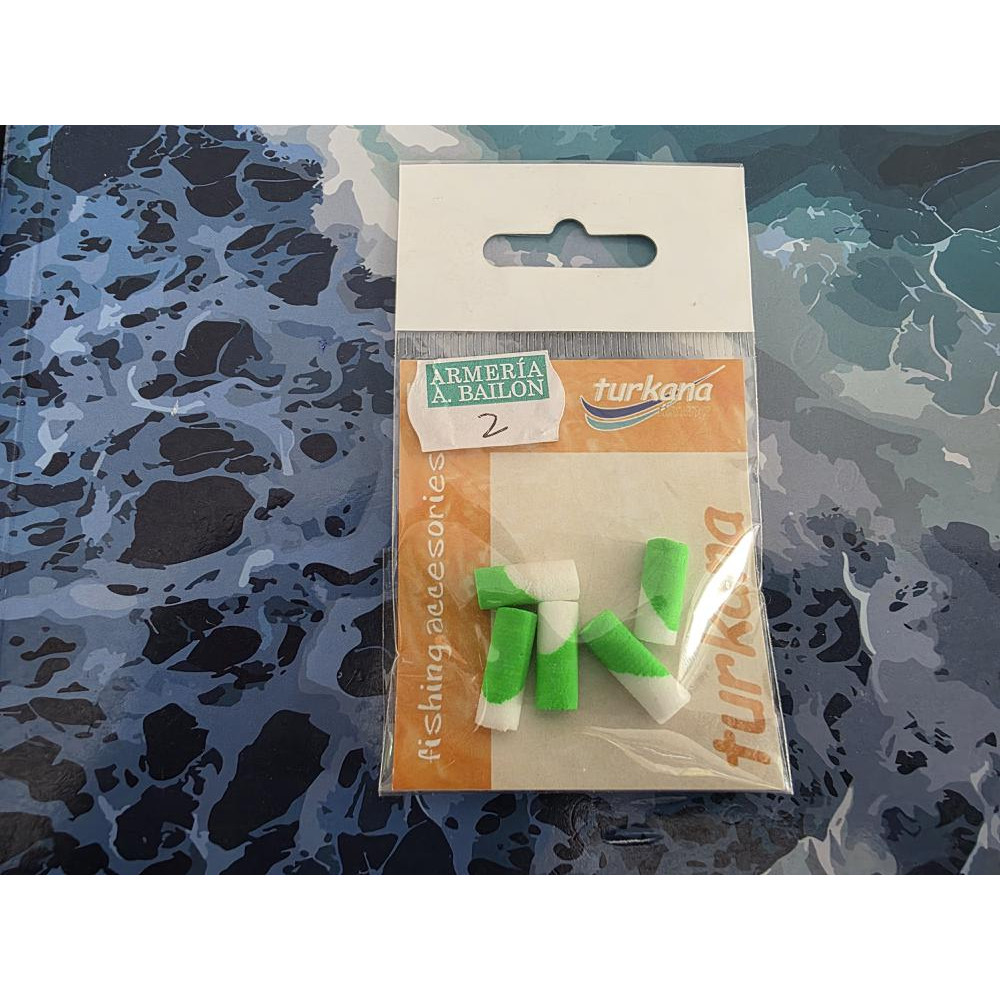 FOAM VERDE/BLANCO 15MM-5 UND