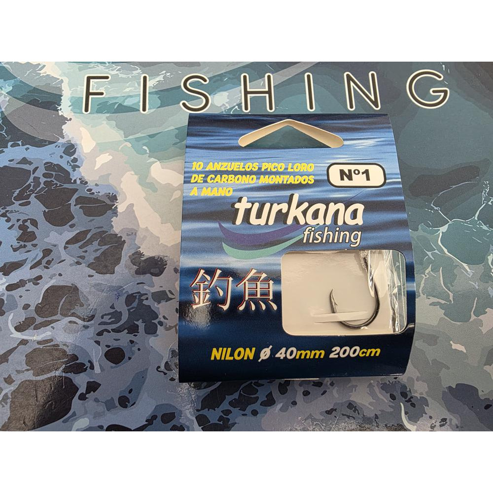 ANZUELO EMPATILLADO TURKANA P LORO Nº1 10PZ