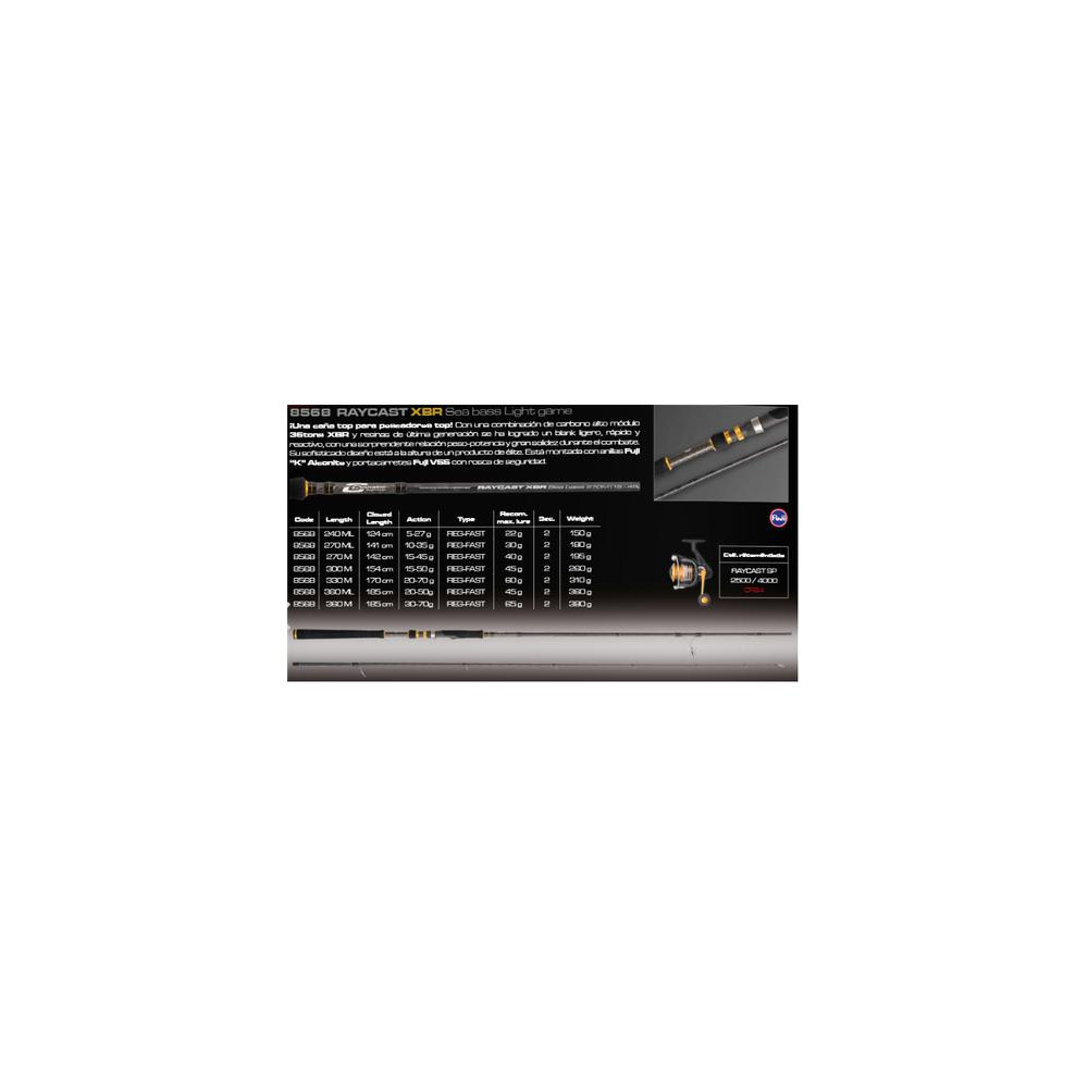 CAÑA CINNETIC RAYCAST XBR SEA BASS 2 70M 10-35G