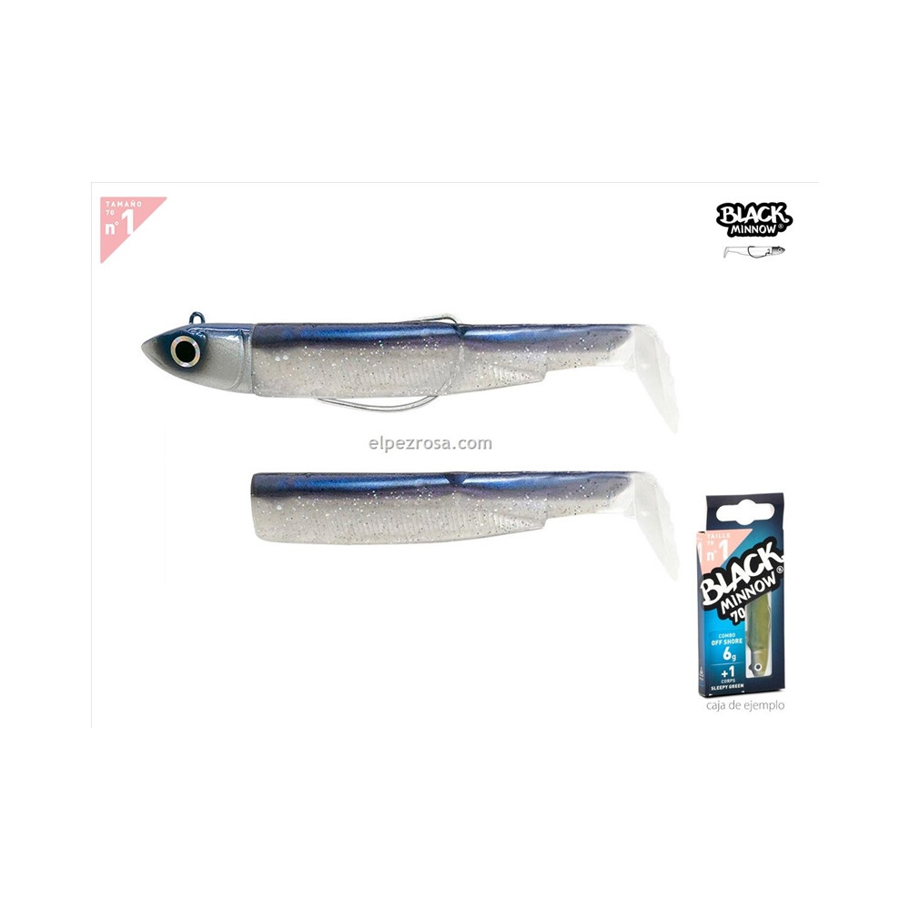 BLACK MINNOW 70-COMBO-OFF SHORE-6G-ELECTRIC BLUE
