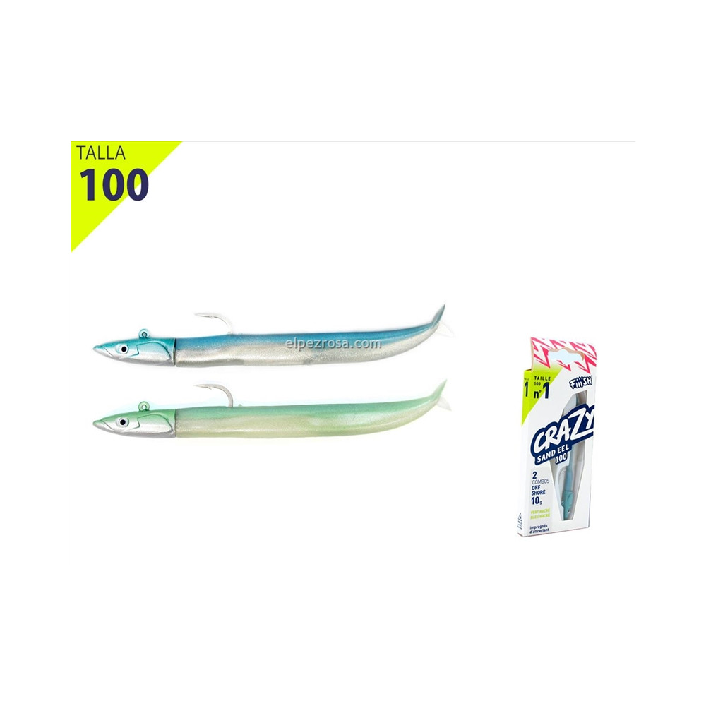 CRAZY SAND EEL 100-DC-OFF SHORE-10G-PEARL BLUE