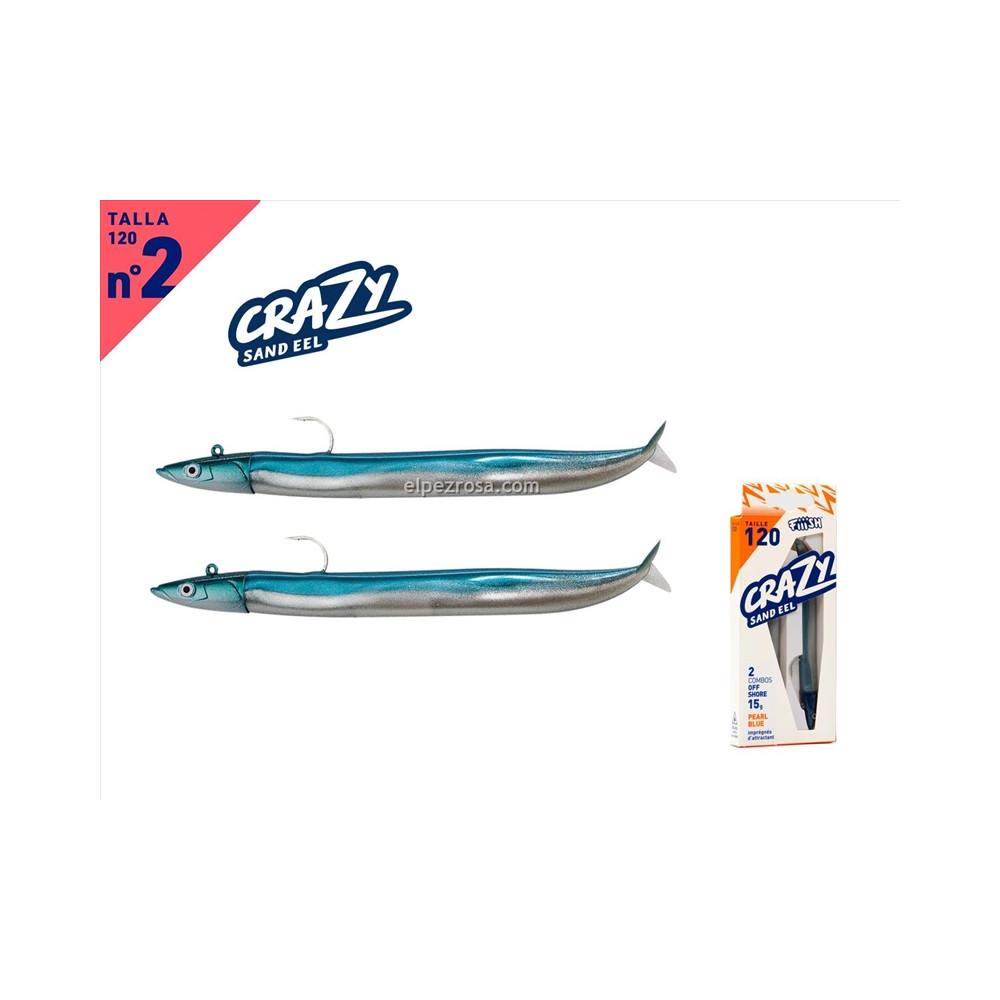 CRAZY SAND EEL 120-DC-OFF SHORE-15G-PEARL BLUE