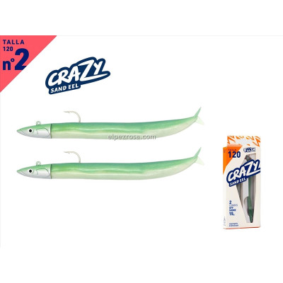 CRAZY SAND EEL 120-DC-OFF SHORE-15G-PEARL GREEN
