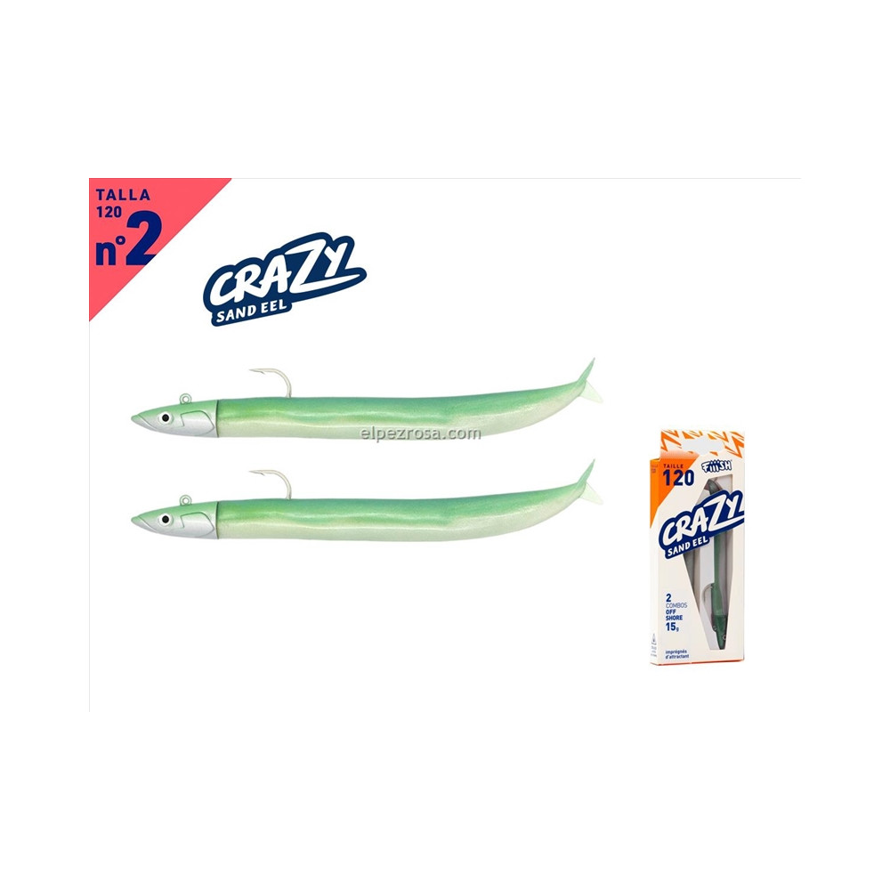 CRAZY SAND EEL 120-DC-OFF SHORE-15G-PEARL GREEN