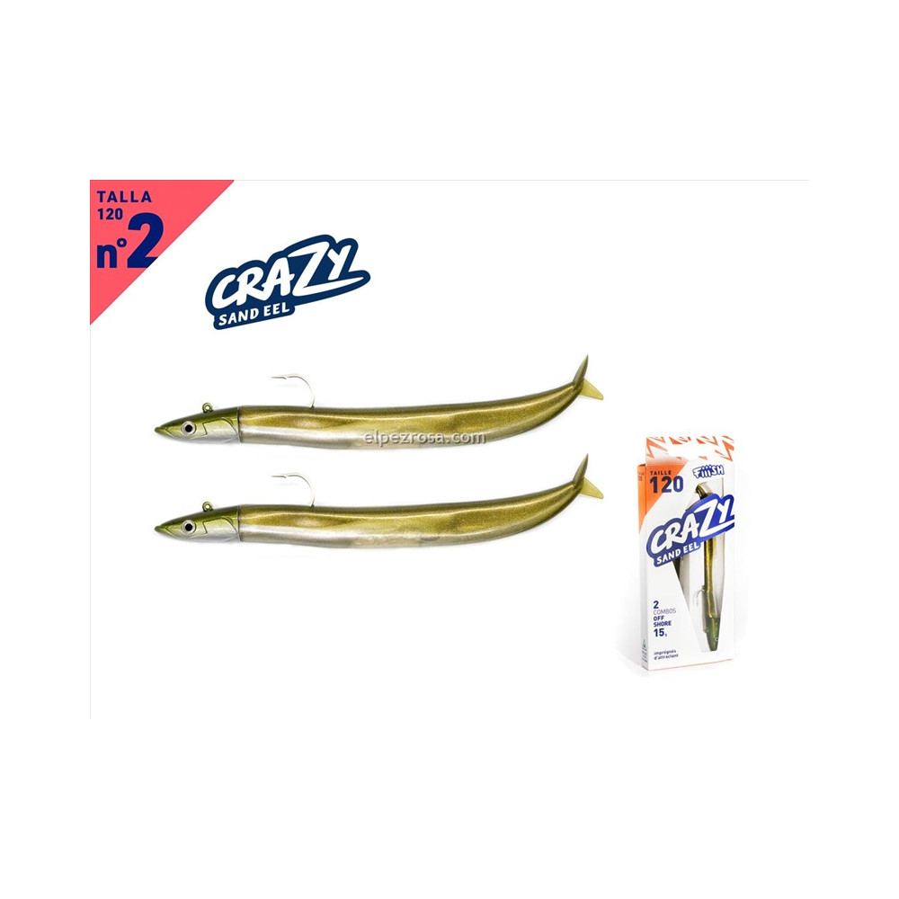 CRAZY SAND EEL 120-DC-OFF SHORE-15G-KHAKI