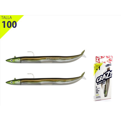 CRAZY SAND EEL 100-DC-OFF SHORE-10G-KHAKI
