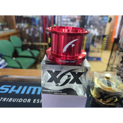 BOBIN ALUMINIO MEDIUM ROJO X6X