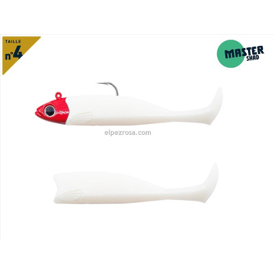 MASTER SHAD 100-COMBO-MEDIUM-15G-WHITE COCO-RH