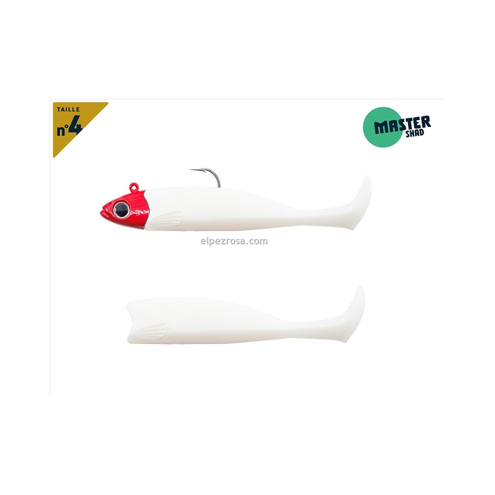 MASTER SHAD 100-COMBO-MEDIUM-15G-WHITE COCO-RH