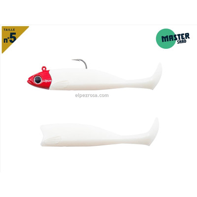 MASTER SHAD 125-COMBO-MEDIUM-25G-WHITE COCO-RH
