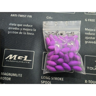 PERLA FLOTANTE MORADA G 50UNID