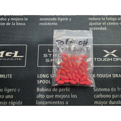 PERLA FLOTANTE ROJO LUMINOSO PESTOSA P 50UNID