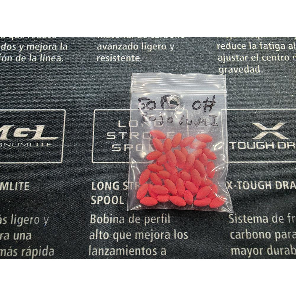PERLA FLOTANTE ROJO LUMINOSO PESTOSA P 50UNID