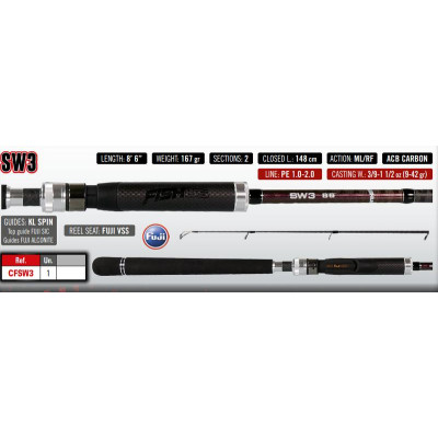 CAÑA FISHUS SW3 8`6``  9-42GR