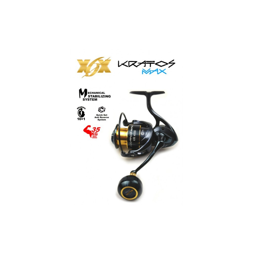 CARRETE X6X KRATOS MAX 6000