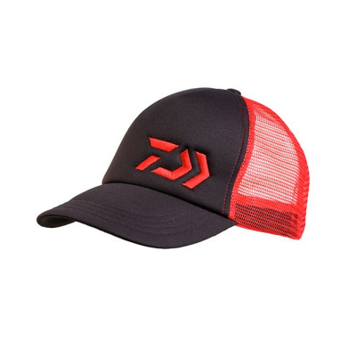 GORRA DAIWA MATELASSE-MESH RED-BLACK