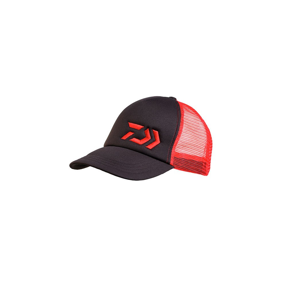 GORRA DAIWA MATELASSE-MESH RED-BLACK