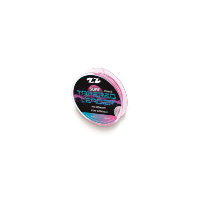 SURF TAPERED LEADER 0 20-0 57-CLEAR/PINK-5X1