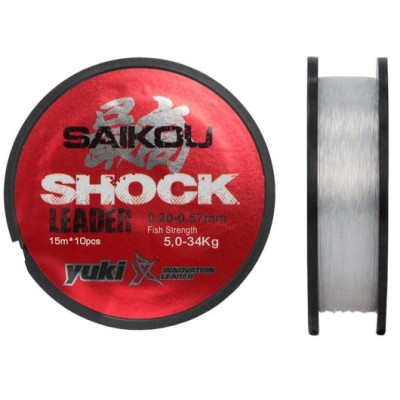 SAIKOU SHOCK LEADER 0 16-0 57 CLEAR 10PC