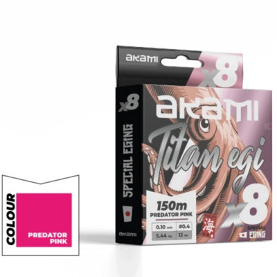 HILO AKAMI TITAN EGI 8X 150M 0 16MM PINK