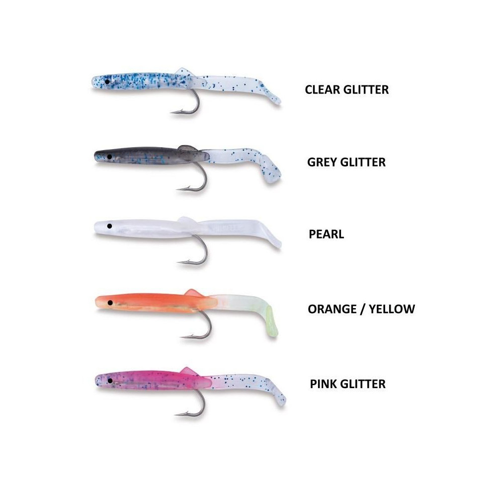 VIB KELL 6 5CM-CLEAR GLITTER-BLISTER 4 UND