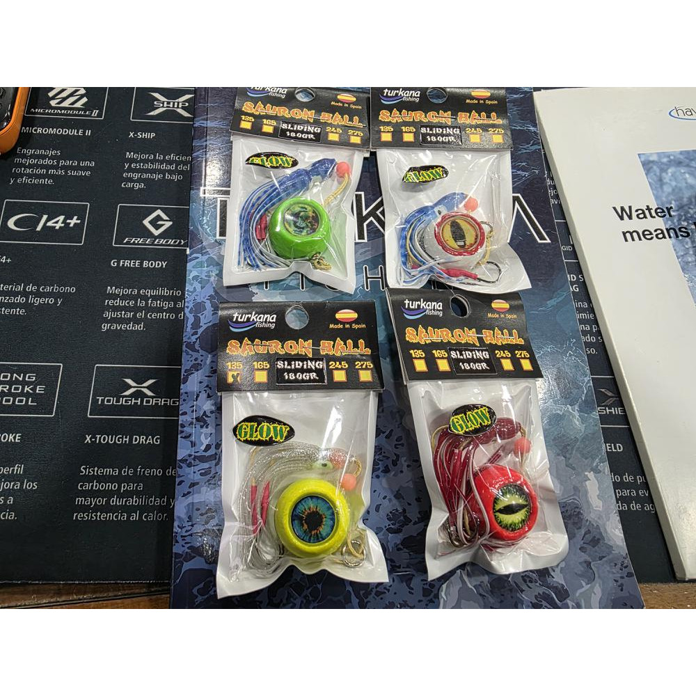 SAURON SLIDING BALL ROJO-FLUOR MONTADO 180GR