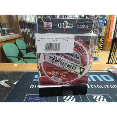 TAPERED SHOCK LEADER RED STRONG 0 16-0 57MM